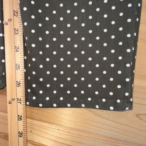 Chicos Pants Womens 1 So Slimming Black and White Polka Dot Girlfriend Ankle - Picture 7 of 8